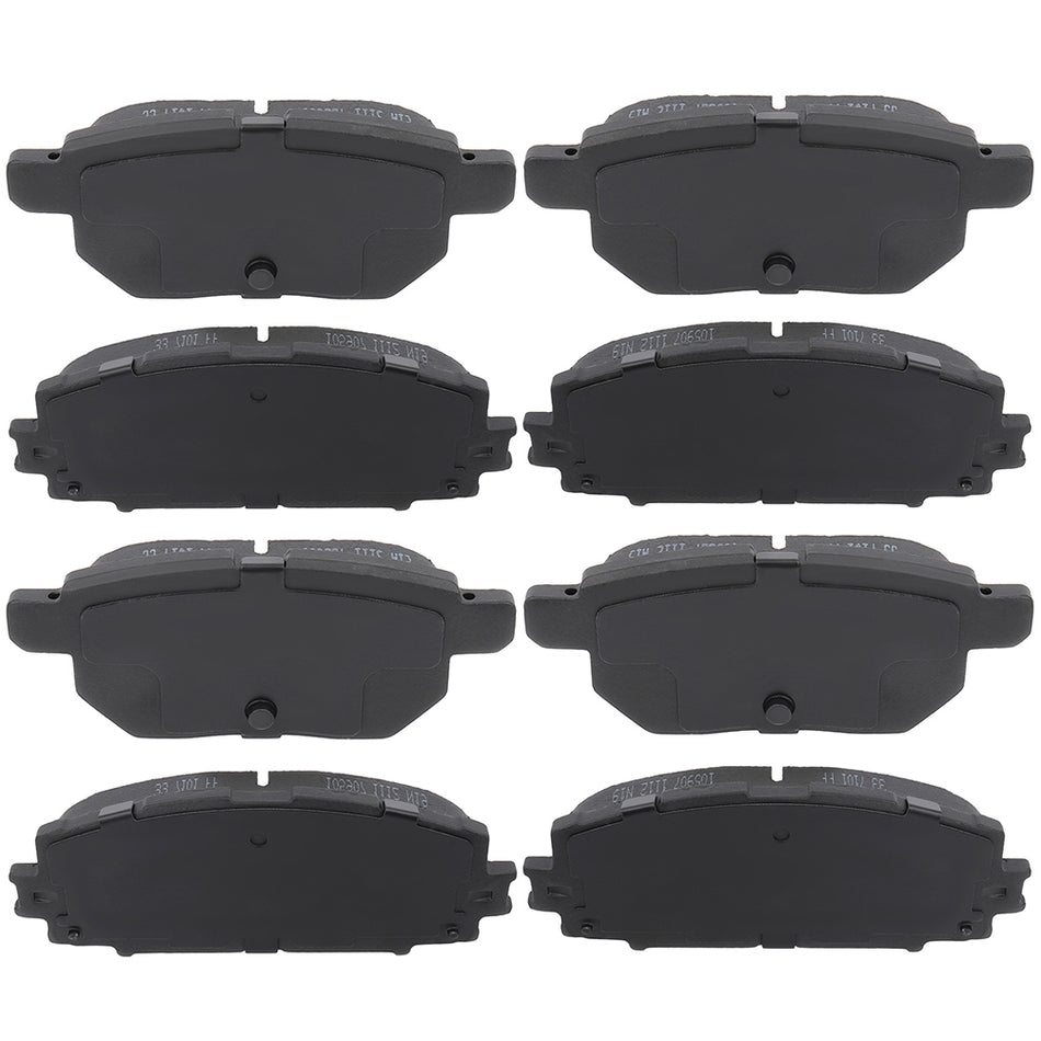 Front Rear Ceramic Brake Pads 10-13 Toyota Prius 11-17 Lexus CT200h