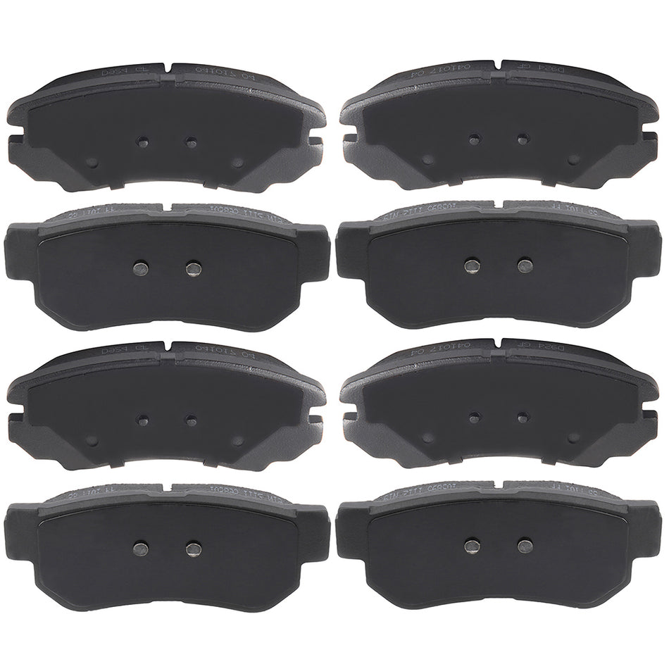 Ceramic Pads 07-10 Hyundai Elantra 03-08 Hyundai Sonata Front And Rear 8Pcs