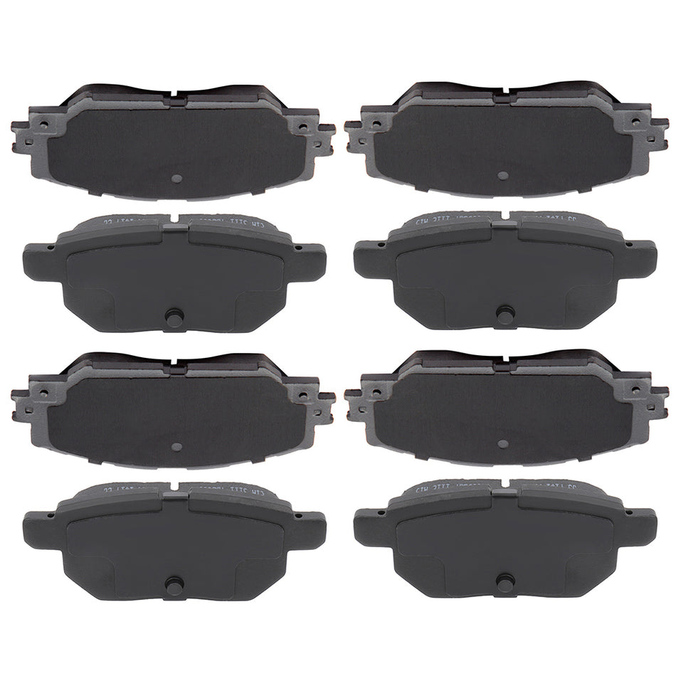 Front And Rear Ceramic Pads Kit For 08-15 Scion xB 09-11 14-19 Toyota Corolla 8pcs