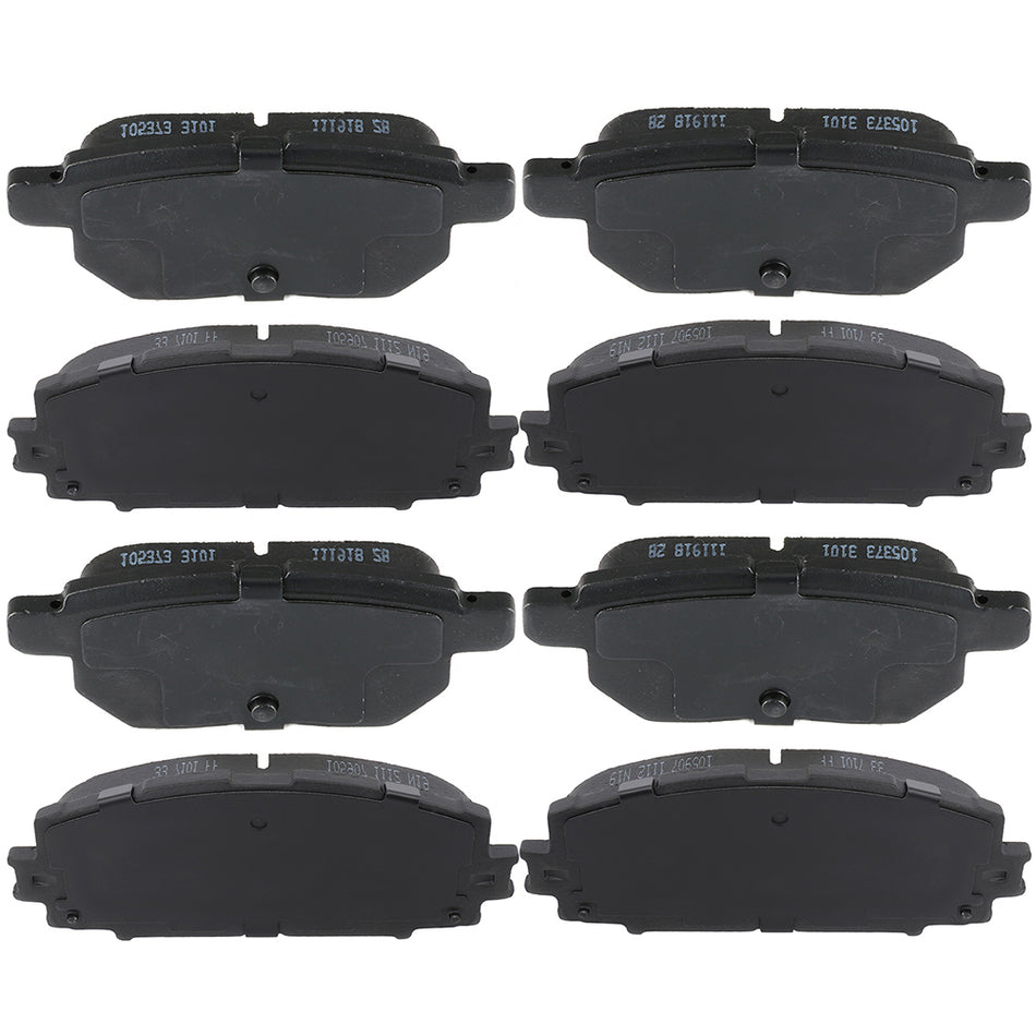 Front And Rear Ceramic Pads 10-18 Toyota Prius 11-16 Lexus CT200h