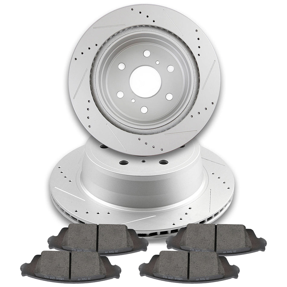 Ceramic Brake Pads And Rotors 15-19 Chevrolet Suburban GMC Yukon Rear