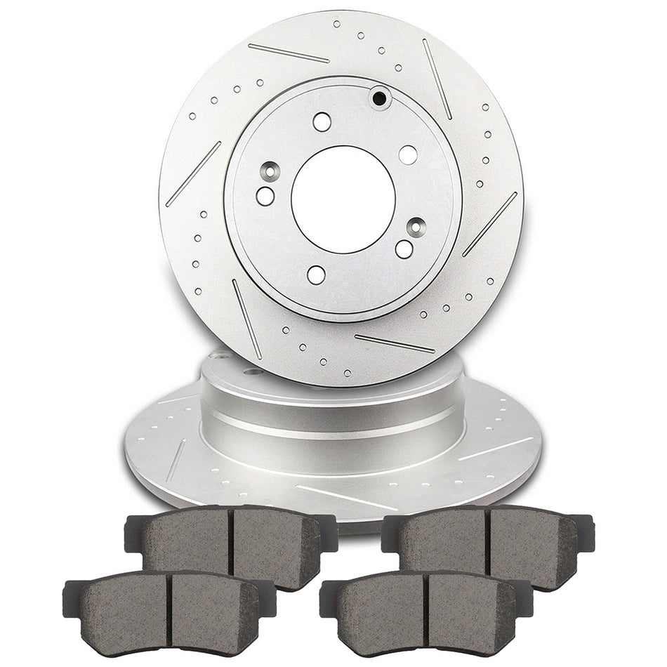 2005-2008 Hyundai Sonata Ceramic Brake Pads And Rotors Rear