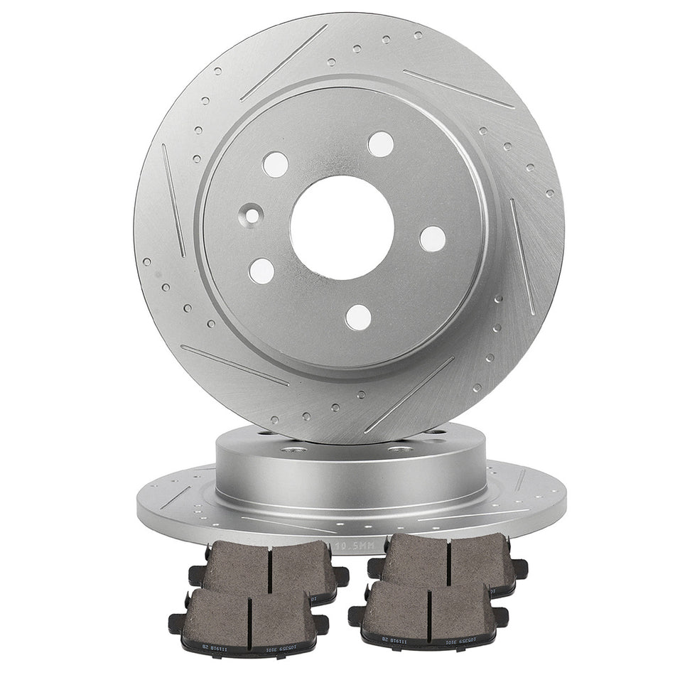 Ceramic Brake Pads And Rotors For 11-17 Buick Regal 13-15 Chevrolet Malibu