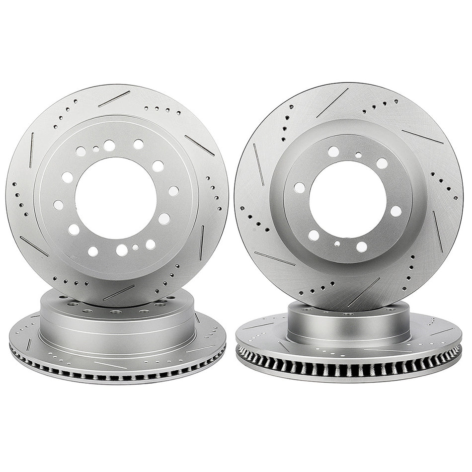 Brake Rotors For 2010-2018 Lexus GX460 Toyota 4Runner Front And Rear