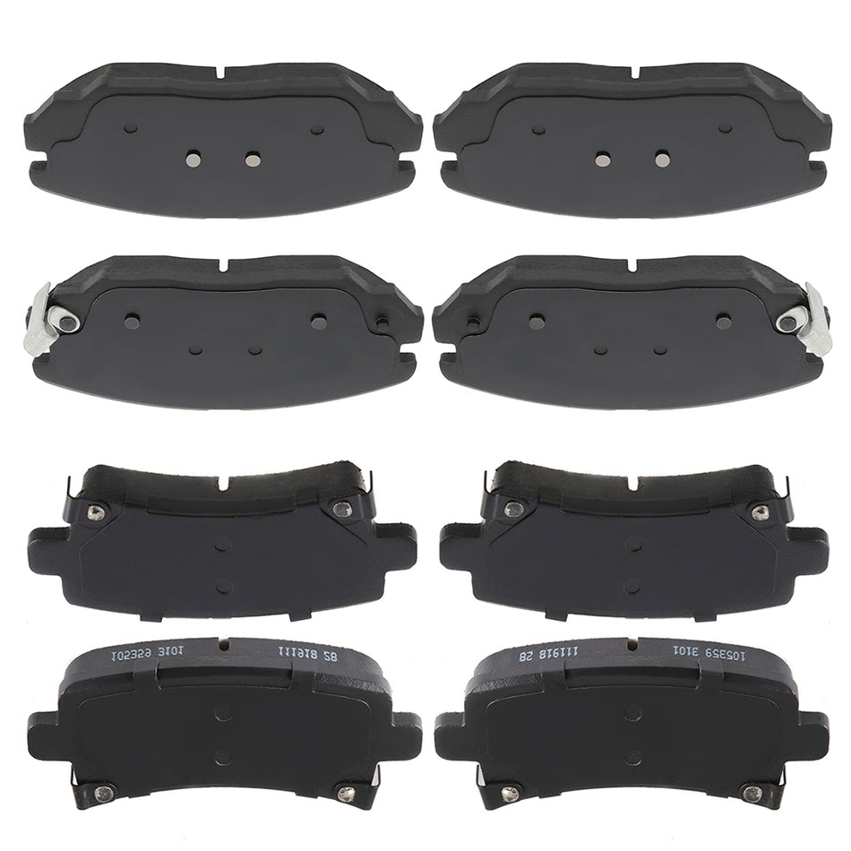Ceramic Brake Pads 10-16 Buick LaCrosse 11-17 Buick Regal Front And Rear 8Pcs