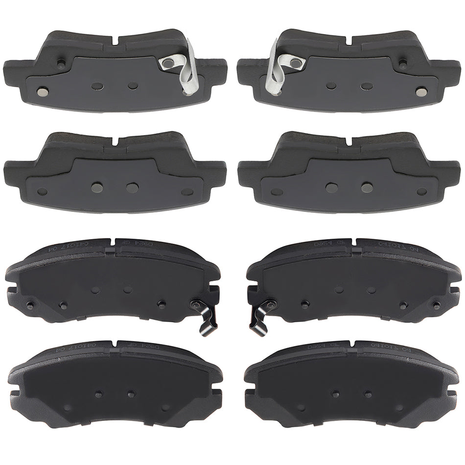 Brake Ceramic Pads For 2010 Hyundai Elantra 2010-2013 Kia Soul Front Rear