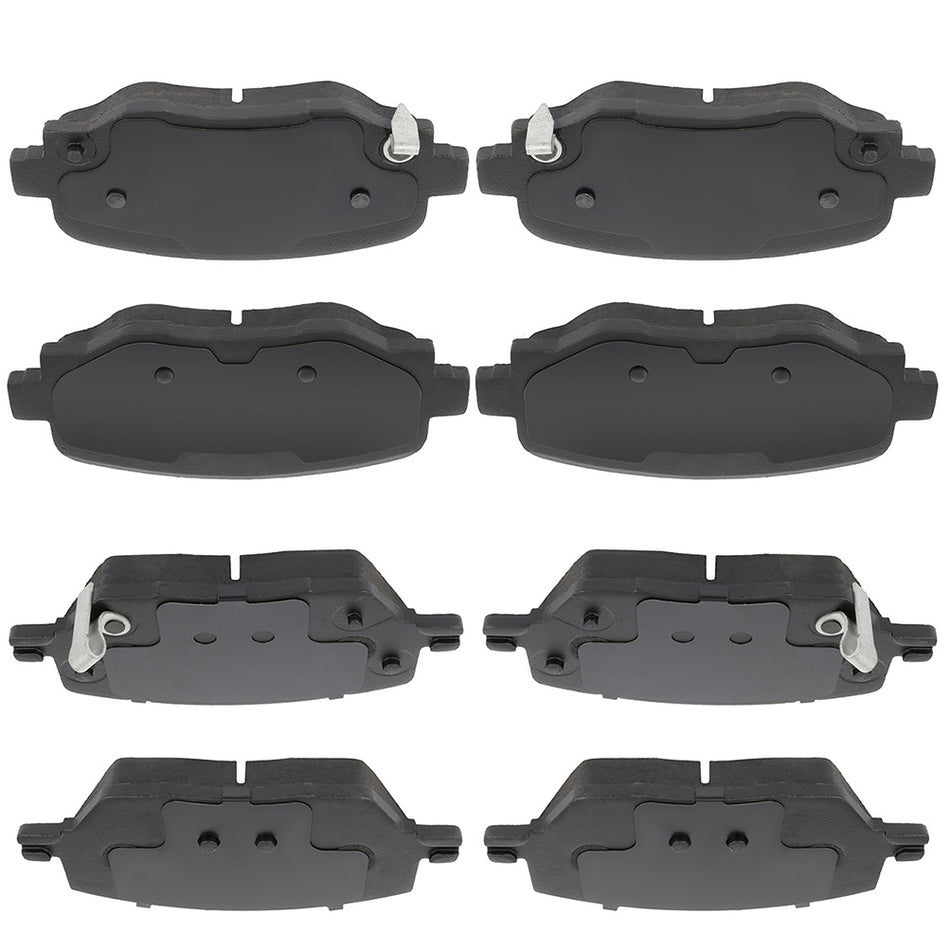 Front And Rear Brake Ceramic Pads For 2015-2017 2018 2019 Jeep Renegade