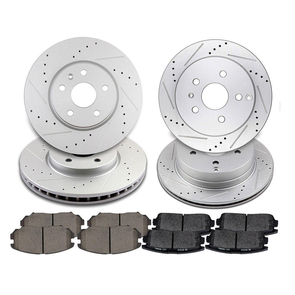 Ceramic Brake Pads And Rotors 10-17 Chevrolet Equinox GMC Terrain Front Rear