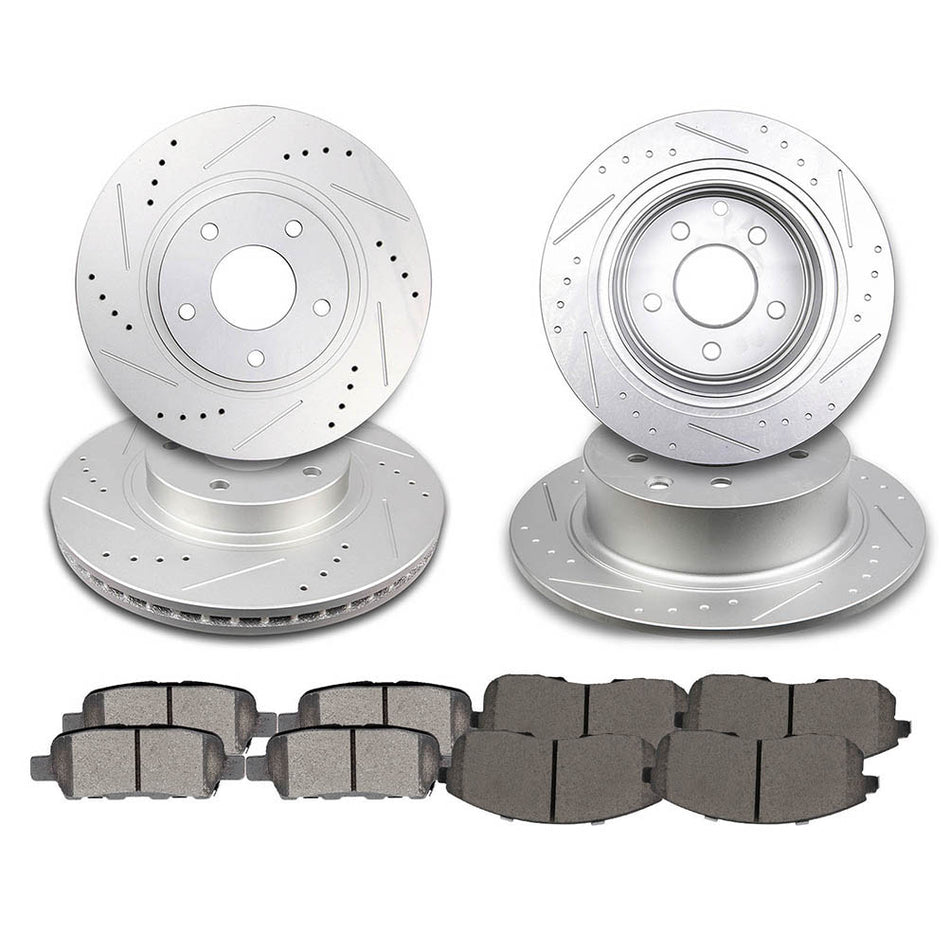 2003-2006 Nissan Altima Ceramic Brake Pads And Rotors Front Rear