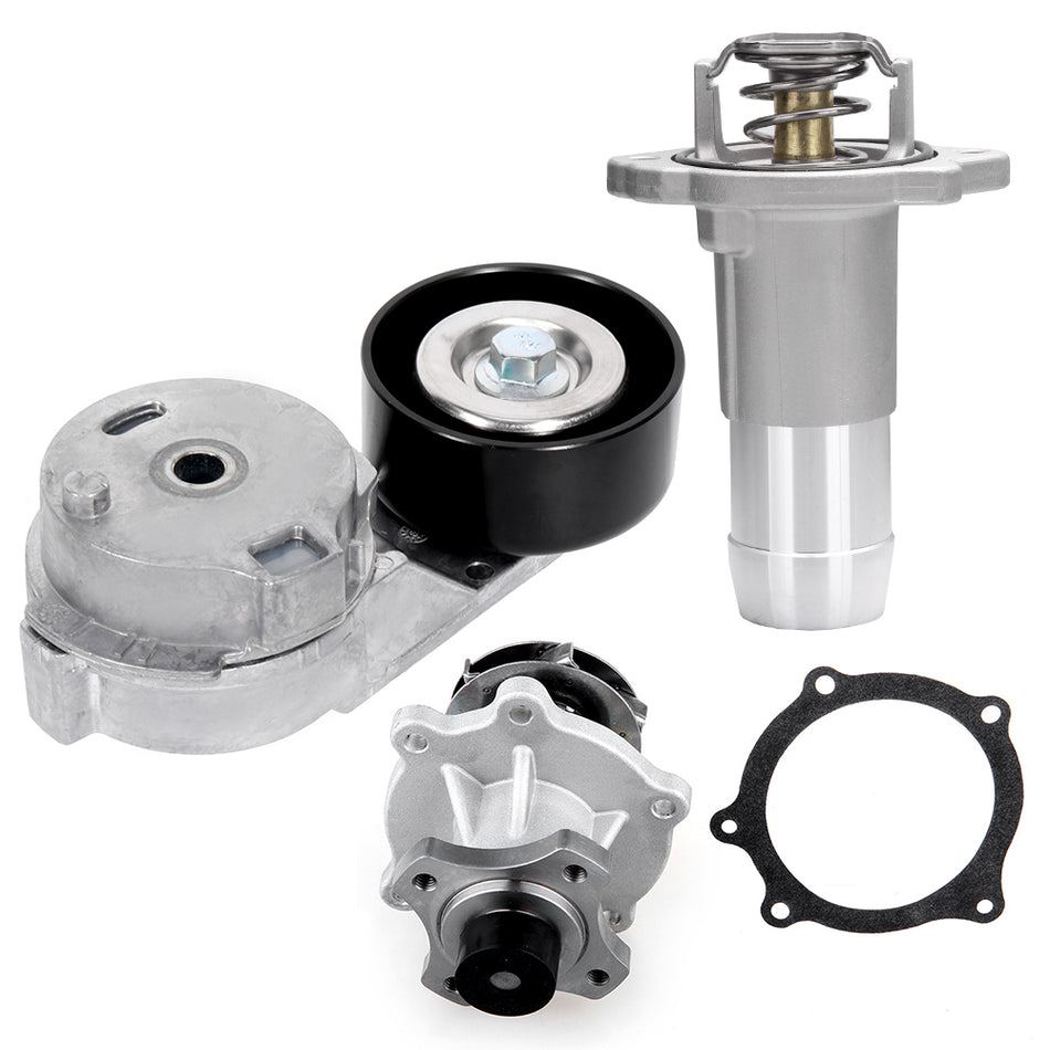 Water Pump & Thermostat & Tensioner for Chevrolet Colorado GMC Canyon Hummer H3 833309