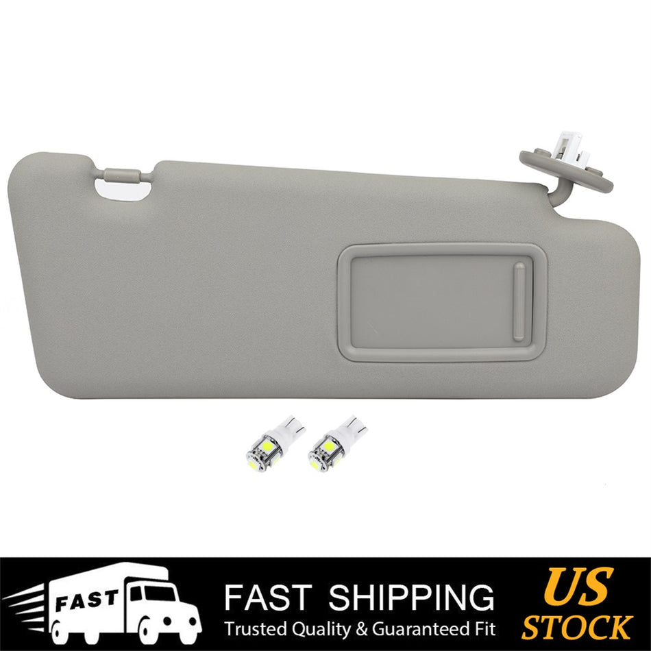 For 08-13 Highlander Right Gray Sun Visor W/sunroof + License Plate Lights Free