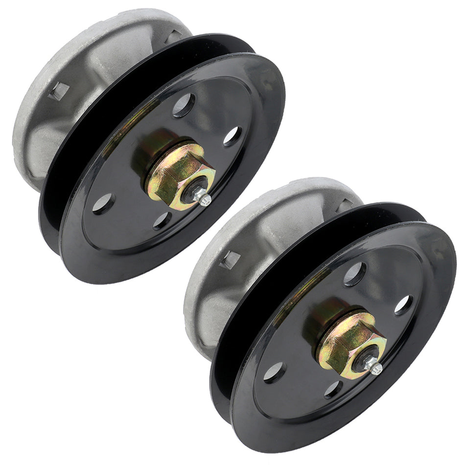 For Spindle Assembly With Pulley John Deere Lx172-Lx188 And 44 inch Deck 2 Pcs