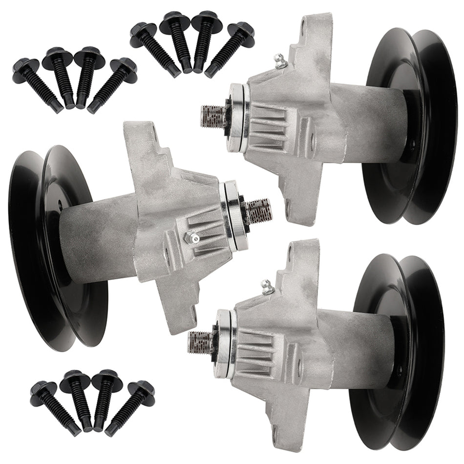 3X Spindle For Mtd 918-04126B Cub Cadet Troy-Bilt 50 Inch Deck 918-04125B Rzt50