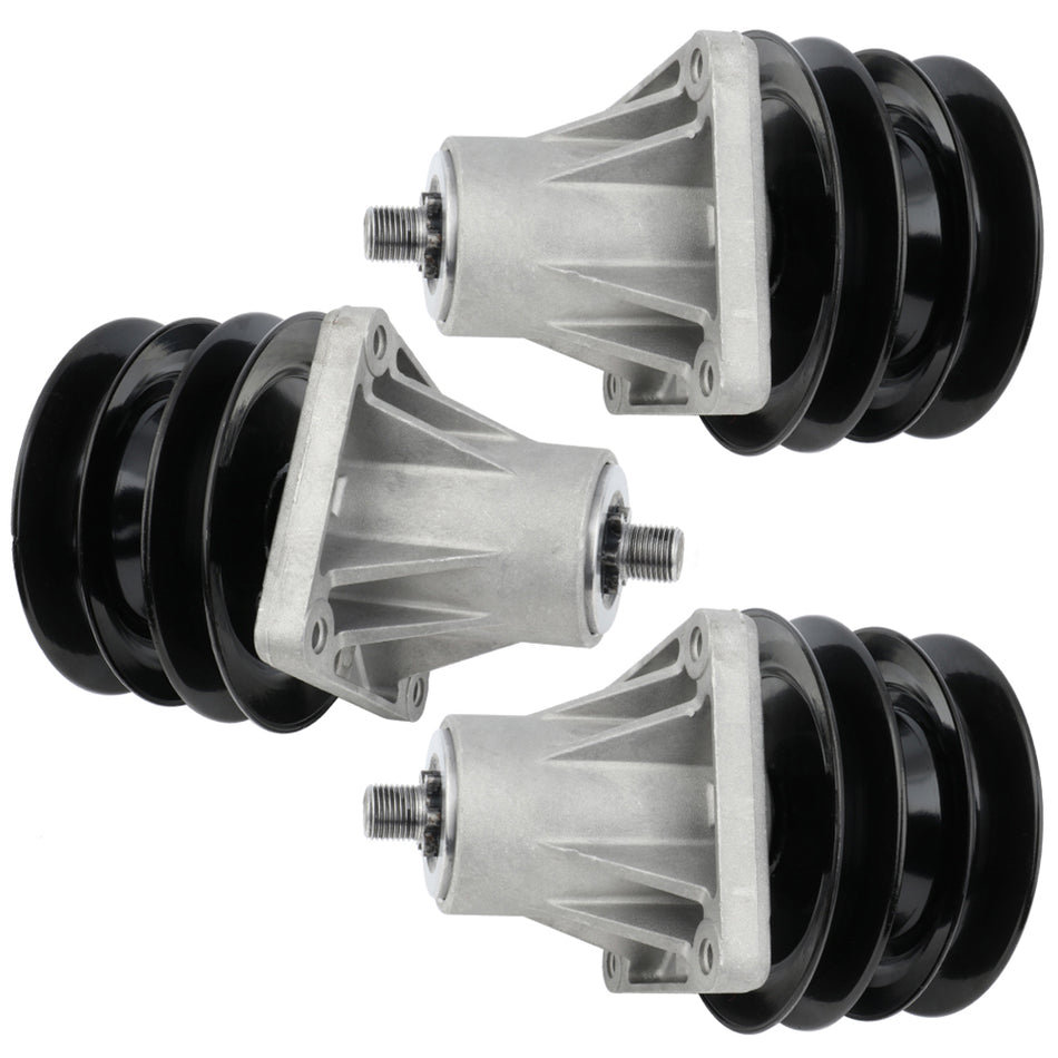 3Pk Double Pulley Spindle Assy For 918-04134B 918-04134D 46 inch Deck Lawn Tractor