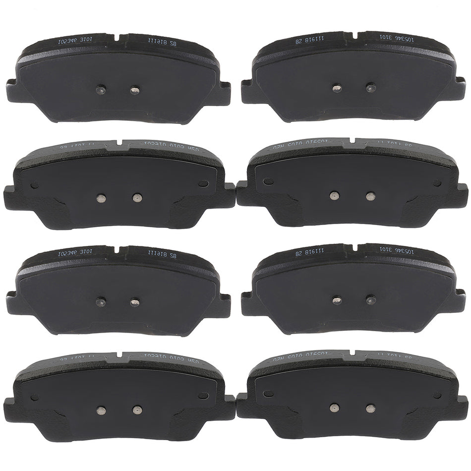 Brake Ceramic Pads 10-12 Hyundai Santa Fe 11-13 Kia Sorento Front Rear