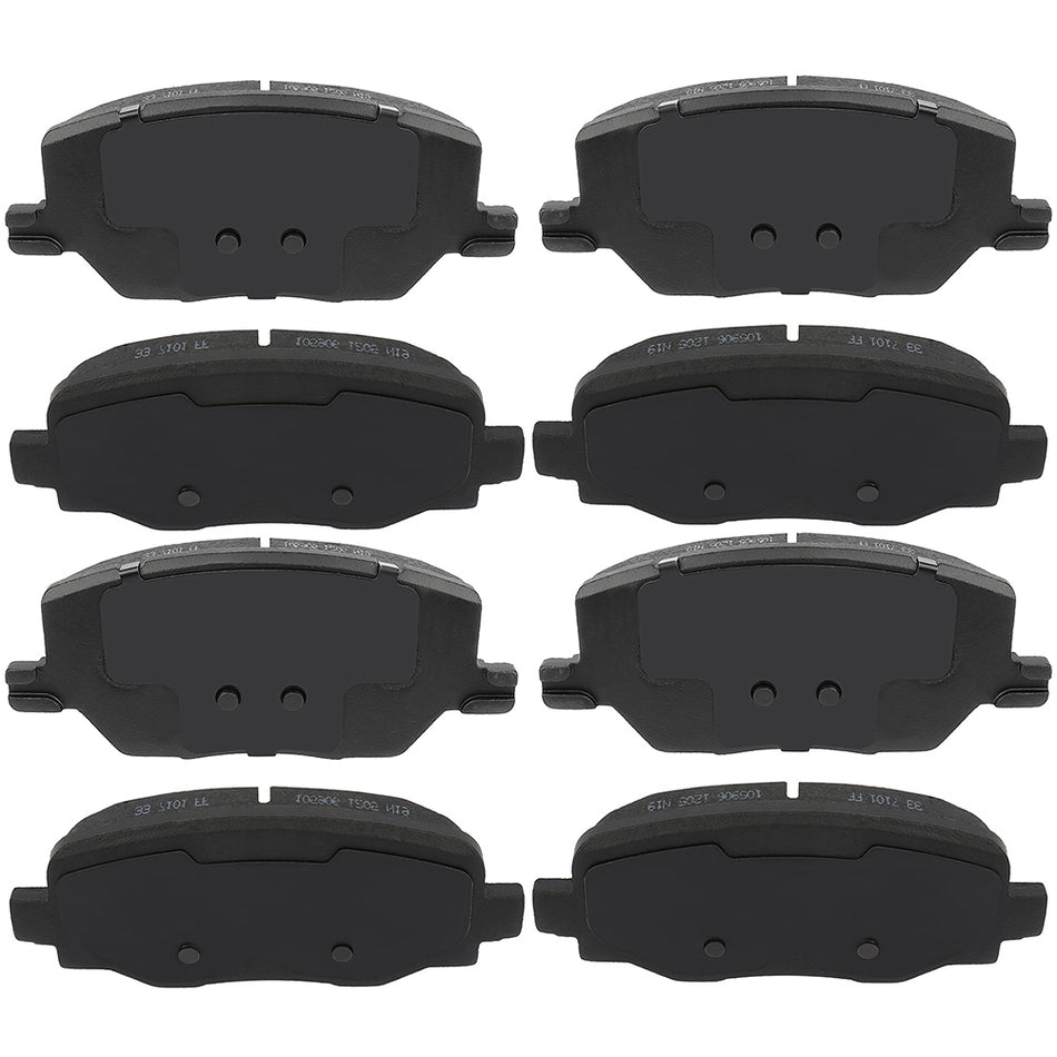Ceramic Brake Pads Jeep 16-20 Compass 15-19 Renegade Front Rear