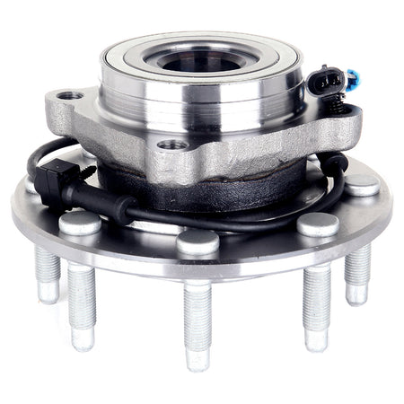 Front 8 Lug Brake Rotor Ceramic Pad Wheel Hub Bearing For 02-04 Chevrolet Avalanche 2500 01-06 Chevrolet Silverado 2500 HD Only for Auto