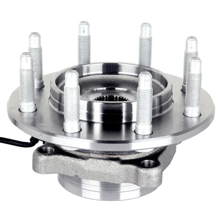 Front 8 Lug Brake Rotor Ceramic Pad Wheel Hub Bearing For 02-04 Chevrolet Avalanche 2500 01-06 Chevrolet Silverado 2500 HD Only for Auto