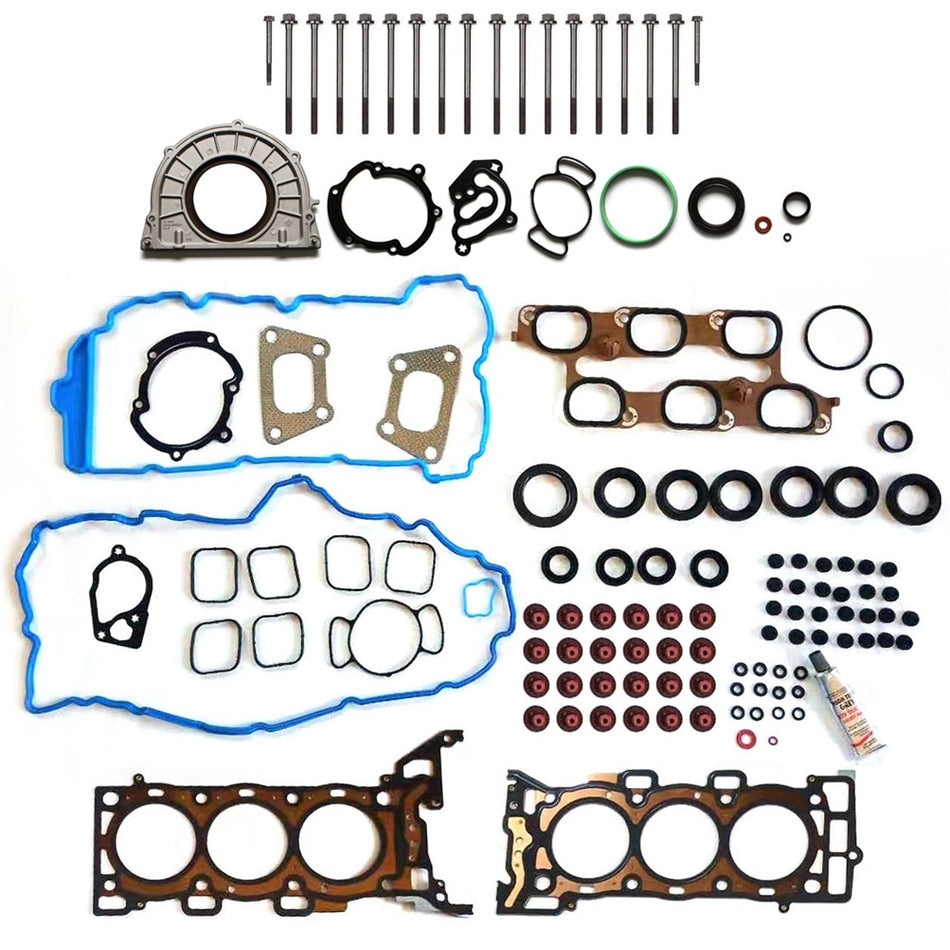 Full Gasket Set Head Bolts Fit for 2010 2011 Cadillac SRX 3.0L 182CID V6 DOHC