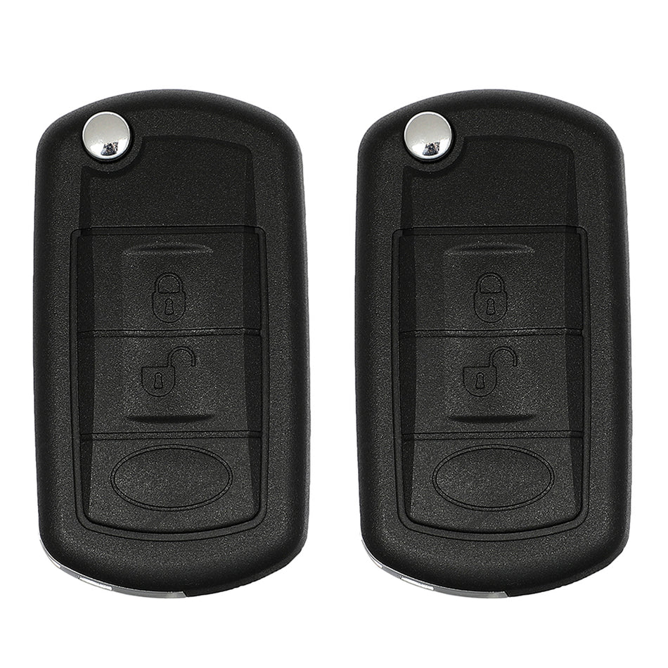 2 For Land Rover LR3 2005 2006 2007-2009 Folding Remote Key Shell Case 3 Buttons