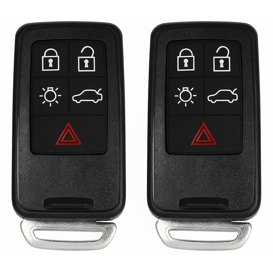 Uncut Ignition Key Fob Shell Case For 11-12 Volvo S60 10-13 Volvo XC60