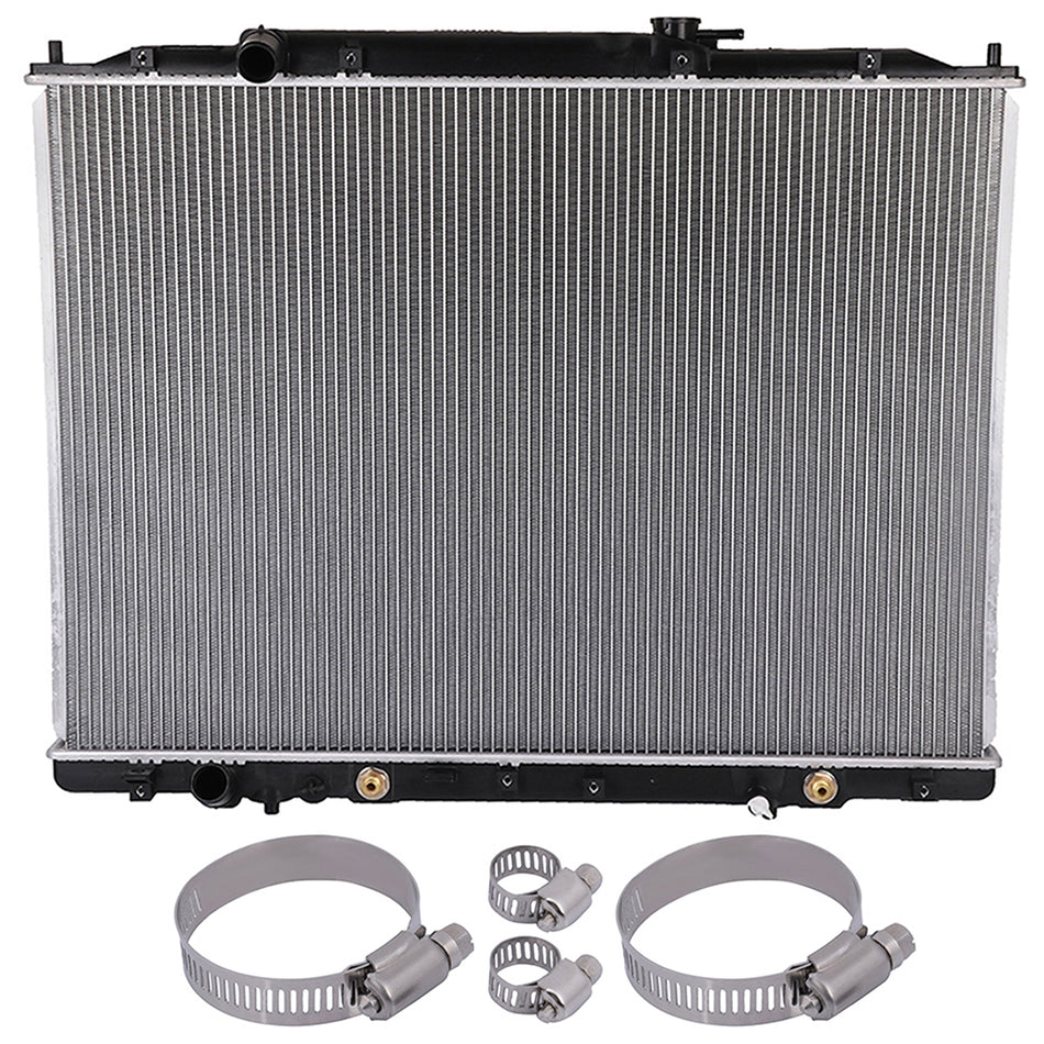 Radiator 13065 with Universal Oil Hose Clamps Kit for 2009-2015 Honda Pilot