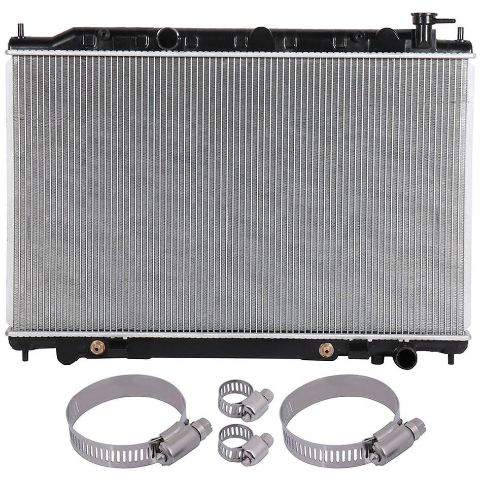 2004-2009 Nissan Quest Radiator 2692 with Universal Oil Hose Clamps Kit