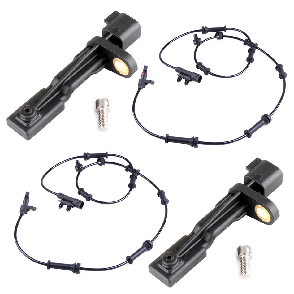 4 Front Rear Driver or Passenger Side ABS Wheel Speed Sensor For Jeep Wrangler