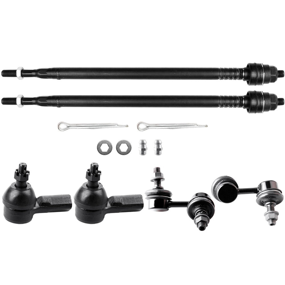 Front Steering Sway Bar Tie Rod End Suspension Kit For 2001-2005 Honda Civic