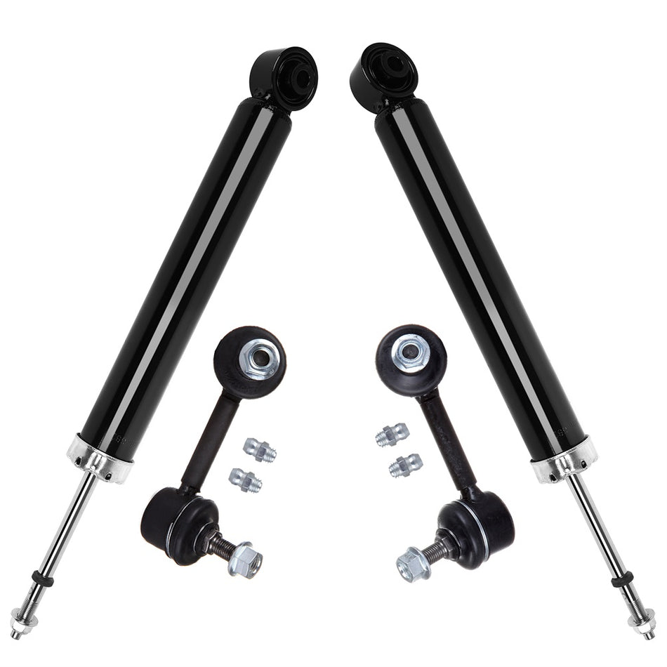 4pc For 2009-2014 Nissan Murano FWD Rear Shocks Struts Sway Bar End Link
