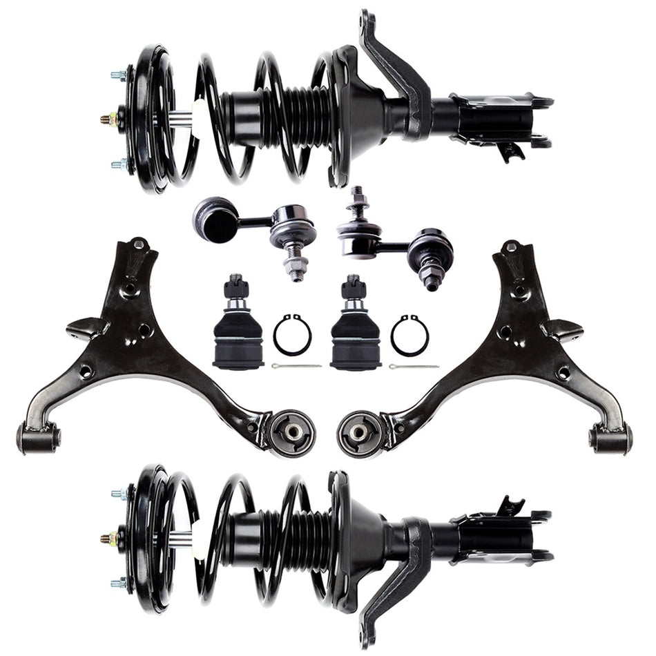 For Acura EL 2001-2003 Front Strut Sway Bar Link Ball Joints Control Arms