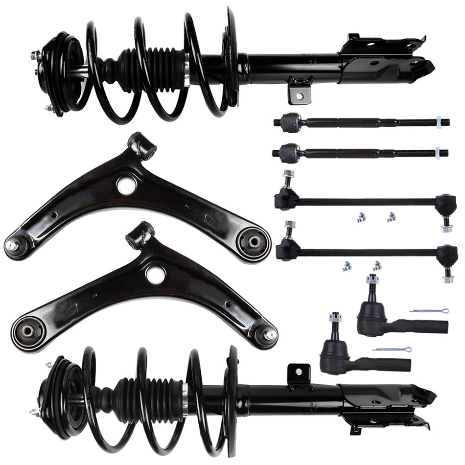 For 2007-2017 Jeep Patriot FWD 4WD Front Strut Sway Bar Control Arm Tie Rod