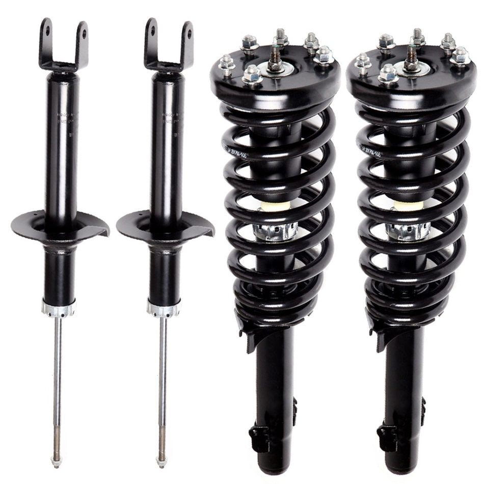 Fits Honda Accord 2008-2012 (2) Front Complete Struts & (2) Rear Shock Absorber