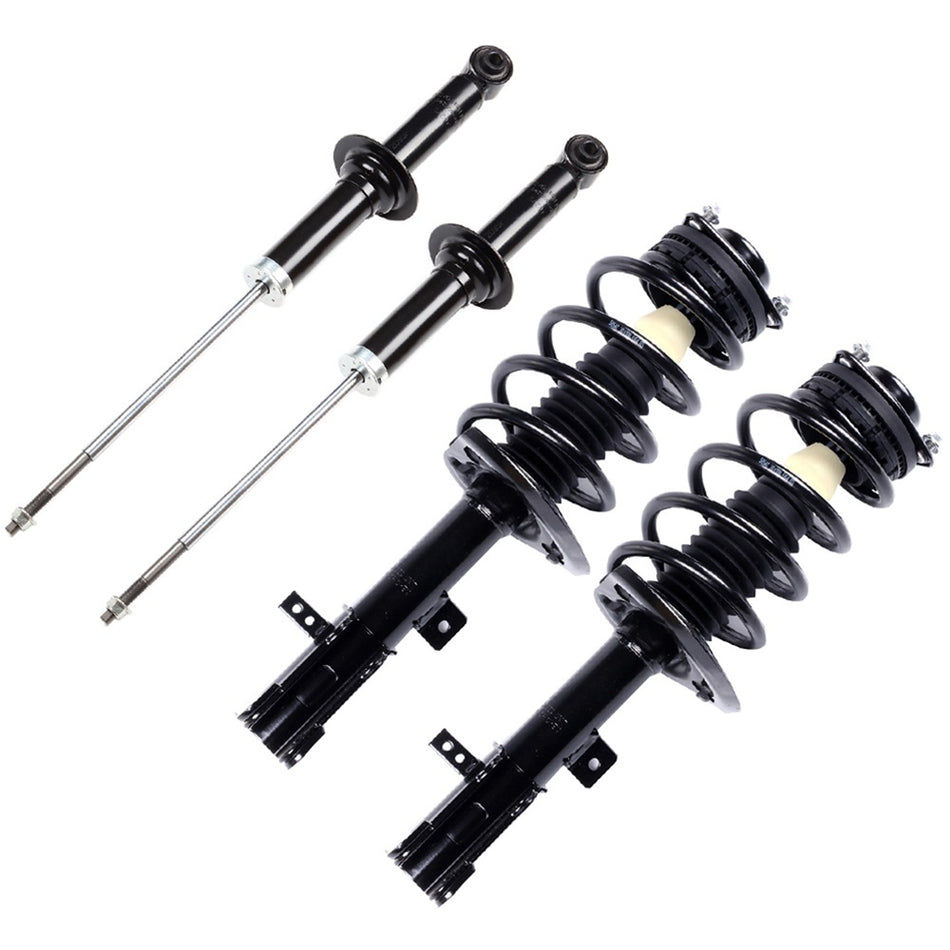 07-10 Chrysler Sebring 08-14 Dodge Avenger Quick Complete Strut Assembly Front Rear 4pcs