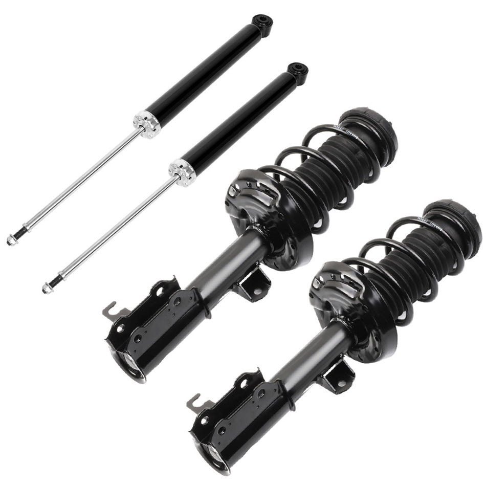 For 2011-2012 Chevrolet Cruze (4) Front Struts w/ Spring Mount & Rear Shocks Kit