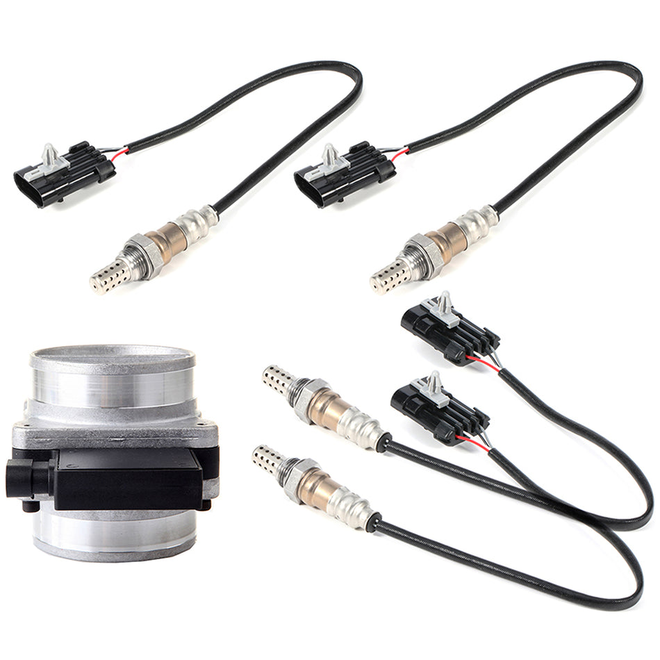 For 2001 2002 Isuzu Trooper 3.5L 4PCS Oxygen Sensor O2 and Mass Airflow Sensor