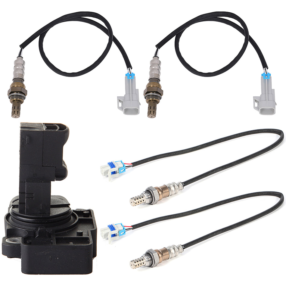 For 09-14 Cadillac Escalade 4pcs Oxygen o2 02 Sensor Mass Airflow MAF Sensor 834734