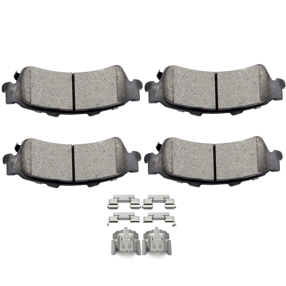 Rear Ceramic Brake Pads 4 Pcs For 99-06 GMC Sierra 1500 Yukon