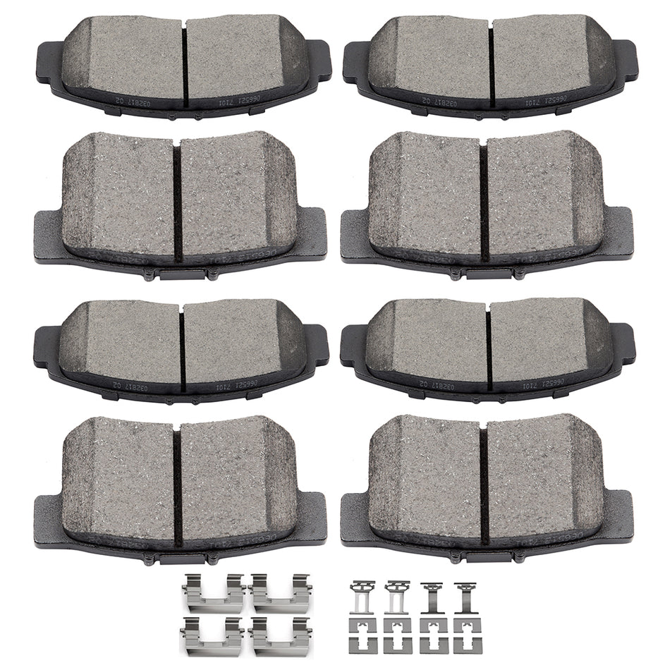 Ceramic Brake Pads 04-08 Acura TSX 03-07 Honda Accord Rear Front