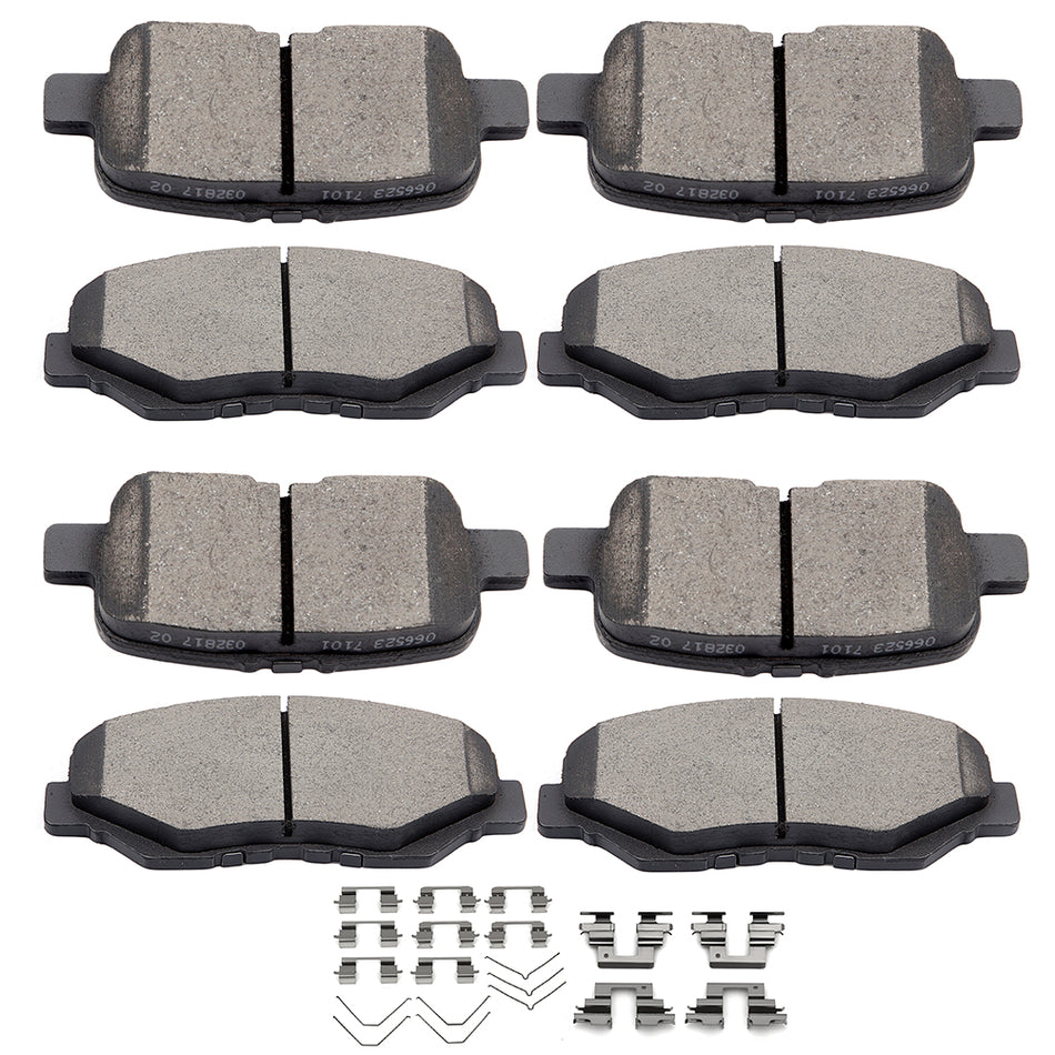 2003-2008 Honda Pilot Ceramic Brake Pads Front and Rear 4 Pcs