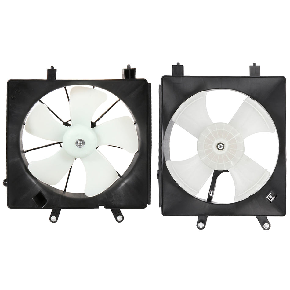 Radiator Condenser Cooling Fan Assembly For 2001 2002 2003-2005 Honda Civic