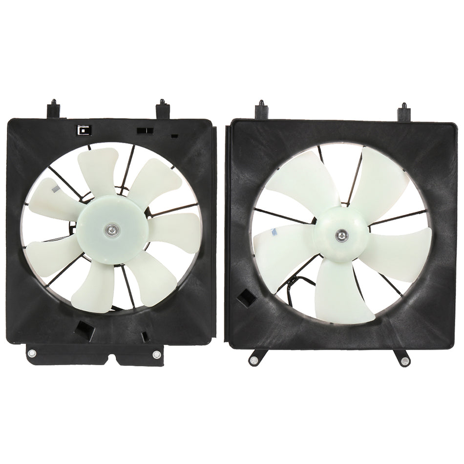 Radiator Condenser Cooling Fan Assembly For 02-06 Honda CR-V 03-06 Honda Element