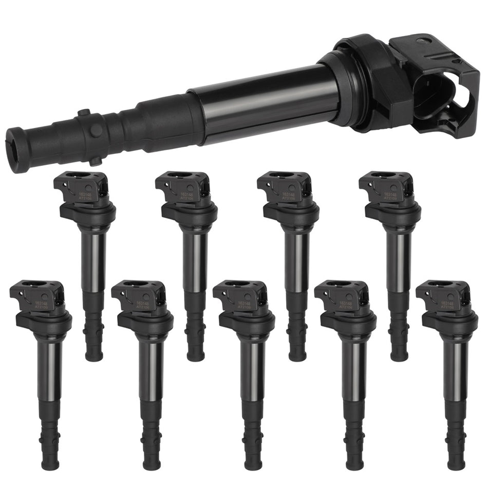 10PCS Ignition Coil For 2006-2010 BMW M5 5.0L 2006-2010 BMW M6 5.0L 12137841556