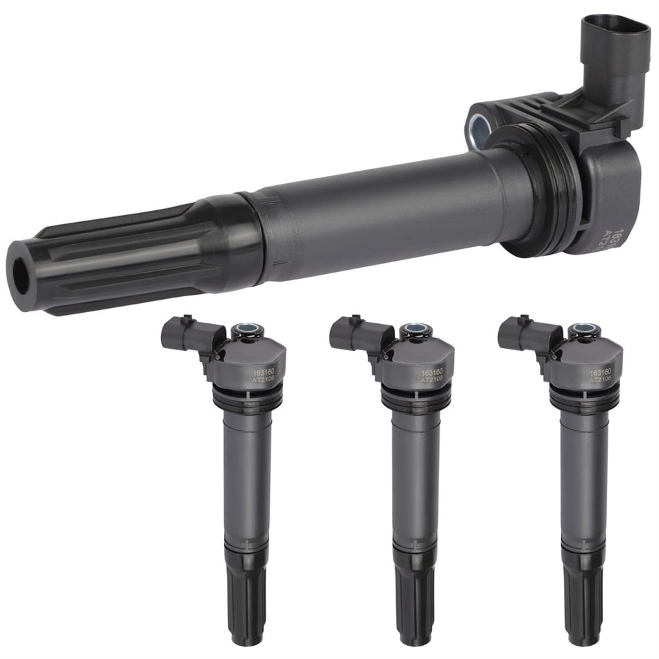 4 Ignition Coil Pack For 2012-2017 Fiat 500 L4 1.4L 68070492AB 68070492AC