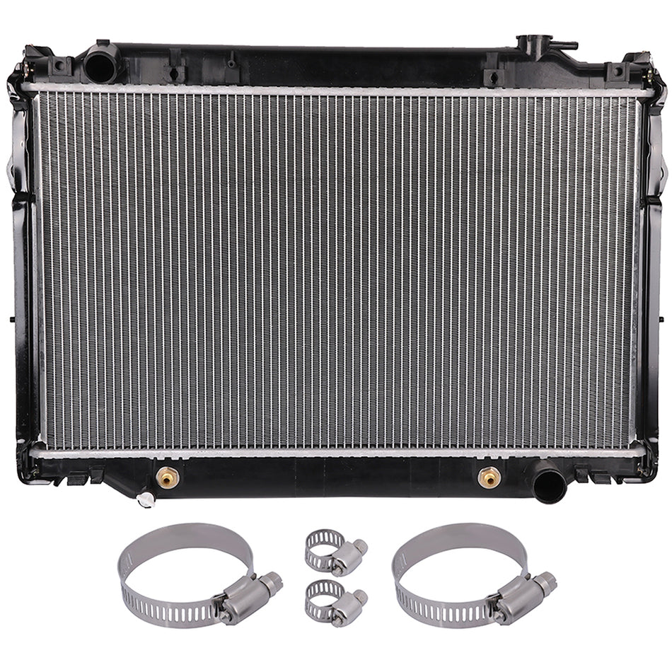 Radiator For 96-97 Lexus LX450 93-97 Toyota Land Cruiser With Oil Hose Clamps Kit