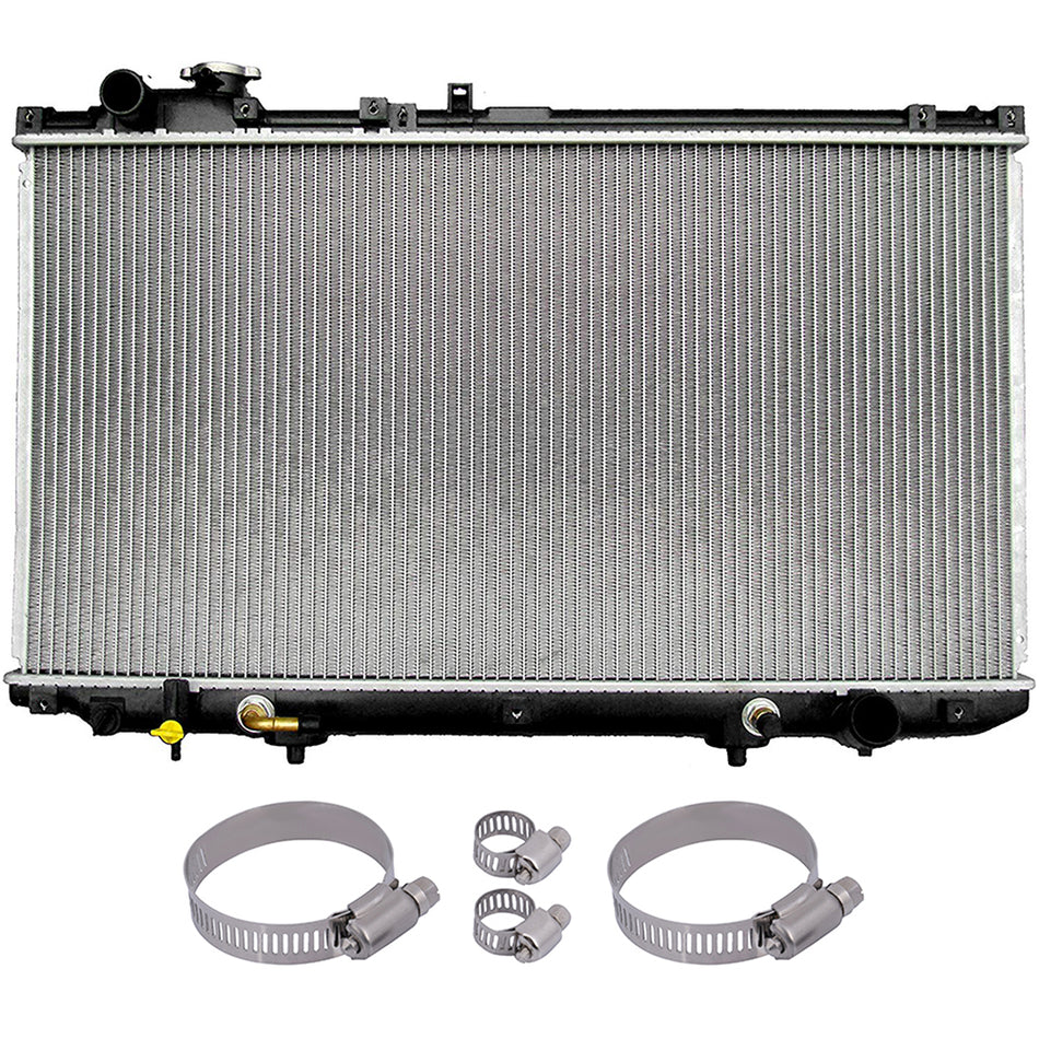 Radiator For 98-05 Lexus GS300 98-00 Lexus GS400 with Universal Hose Clamps Kit