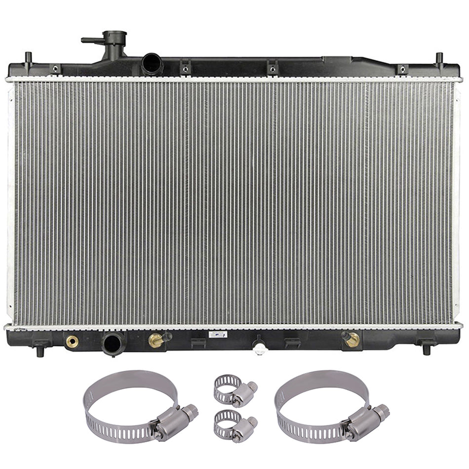 07-09 Honda CRV Radiator With Universal Oil Hose Clamps Kit CU13031