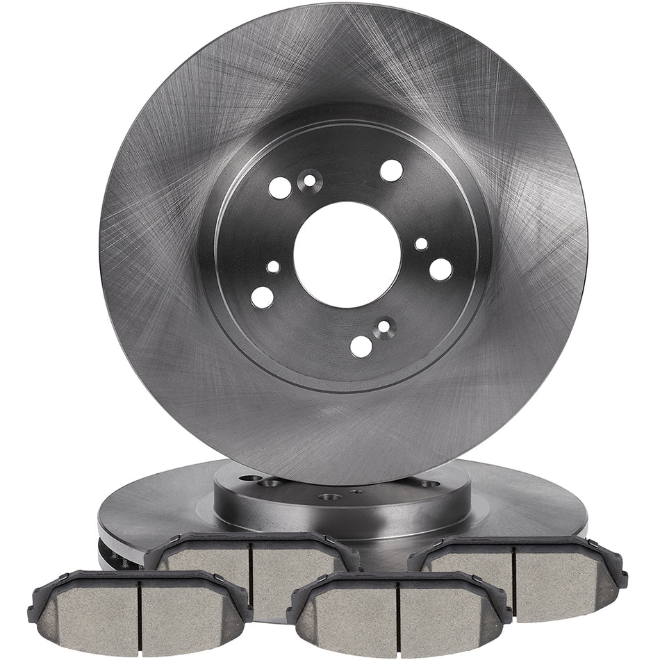 Front Brake Pads And Rotors For 01-02 Acura MDX 99-04 Honda Odyssey