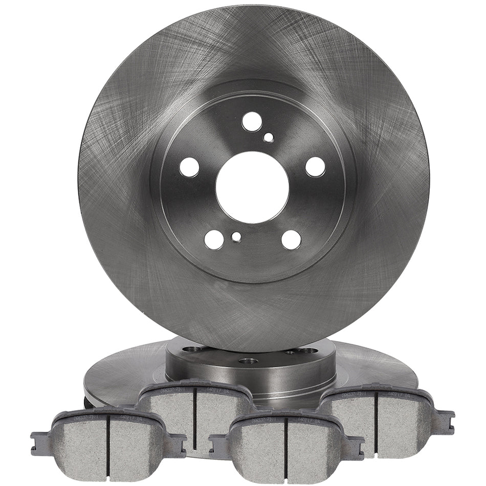 Front 273.05mm Brake Rotors And Pads For 2010 Scion tC 2000-2005 Toyota Celica
