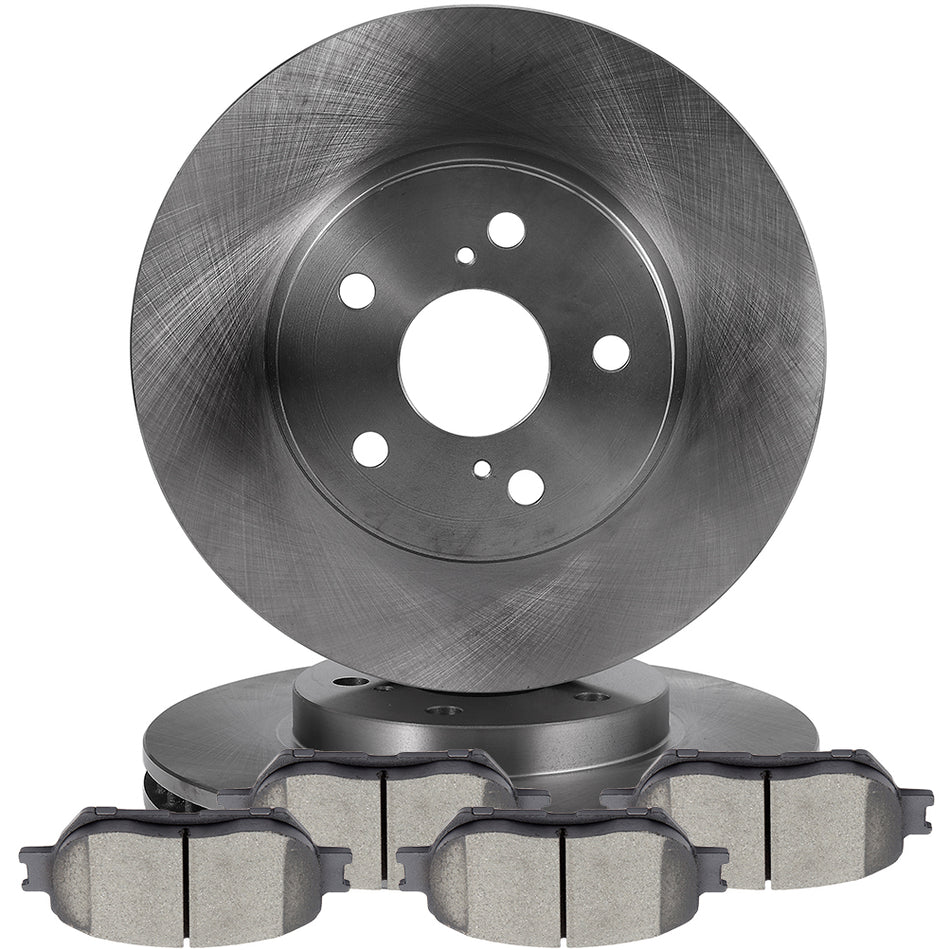 2011-2015 Lexus IS250 Front 298.5mm Brake Rotors And Ceramic Pads